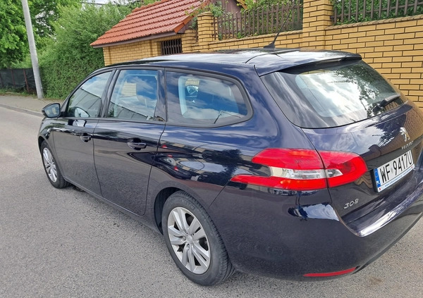 Peugeot 308 cena 45800 przebieg: 89800, rok produkcji 2020 z Łochów małe 172